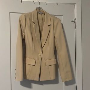 Tan button up blazer